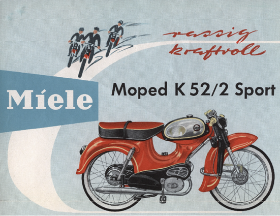 rotes Miele Moped
