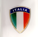 Piaggio Caio Bravo 3D Sticker Retro Squadrd 26x34 mm...