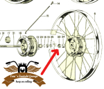 ZIP Disk Vorderachse Sicherungs Ring Abdeckring Achse Ciao,Bravo