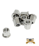 3 x Mutter M7 - 14mm erhöht Bundmutter...