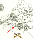 Zylinderfußdichtung für 50/60/65ccm Ø0,6mm Tuningzylinder Ciao, Bravo. SI