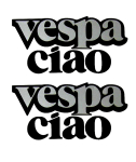 2 x Aufkleber Piaggio Vespa Ciao Schriftzug Sticker...