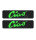 2x Schriftzug Tankaufkleber Carbonoptik grün 115x30 mm Tank Sticker Ciao