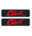2x Schriftzug Tankaufkleber Carbonoptik rot 115x30 mm Tank Sticker Ciao