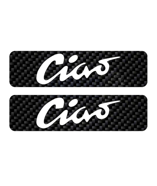 Ciao kompatible Sticker Tankaufkleber Carbonoptik weiß 115x30mm TZG -NEU-