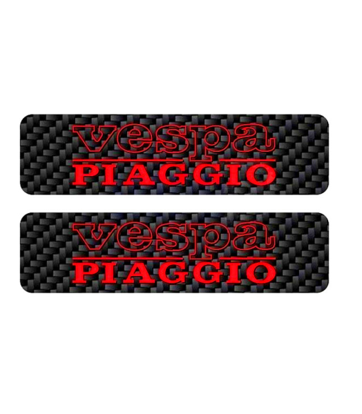 2x Schriftzug Ciao Sticker Tankaufkleber Carbonoptik rot 115x30 mm