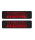 2x Schriftzug Ciao Sticker Tankaufkleber Carbonoptik rot 115x30 mm