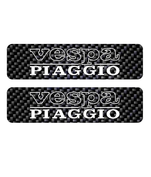 2x  Ciao Schriftzug Sticker Tankaufkleber Carbonoptik weiß 115x30 mm