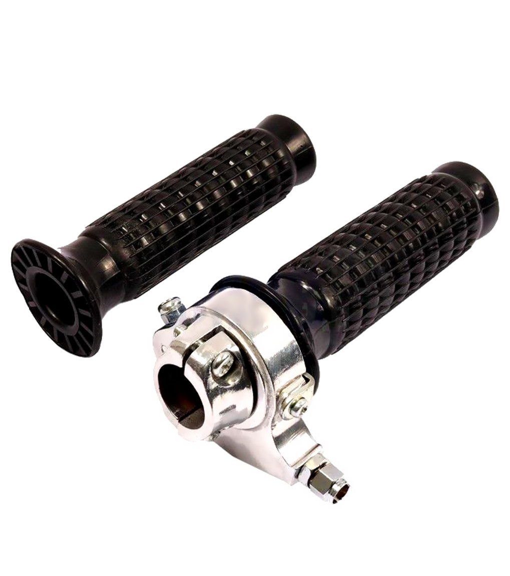 Schnellgasgriff Set Für Motorräder - 22mm Alu Mit 1,2m Kabel Für ATV & Dirt Bikes