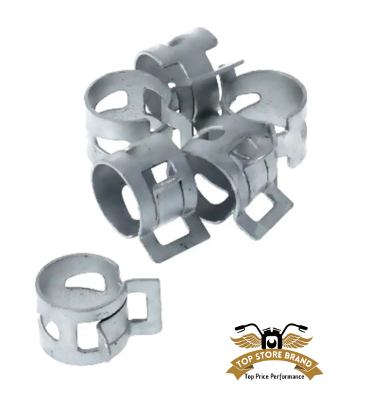 2 x Schlauchschelle 7,5-8,8mm Benzinschlauchschelle 7,5 mm verzinkt