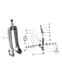 4 x Schwingarm Buchse Lager MC Proparts Messing Ø 13 mm Ciao