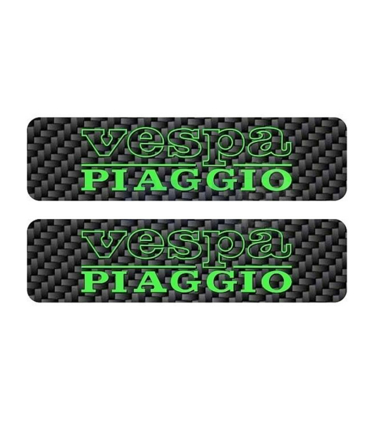 2x Ciao Schriftzug Sticker Tankaufkleber Carbonoptik grün 115x30 mm