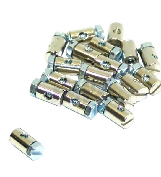2 X Nippel Schraubnippel Klemmnippel Bowdenzug Seilzug 6 x 9 mm