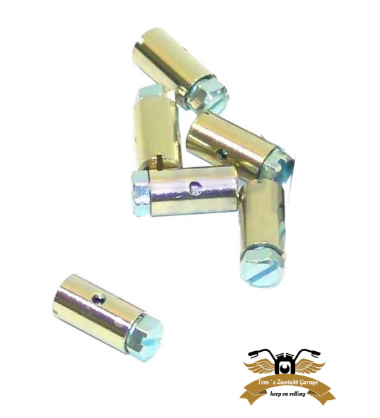 2 X Nippel Schraubnippel Klemmnippel Bowdenzug Seilzug 8x15 mm