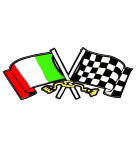 Flags Ital Racing Flagge Italien 68 x 30 mm Ciao Bravo...