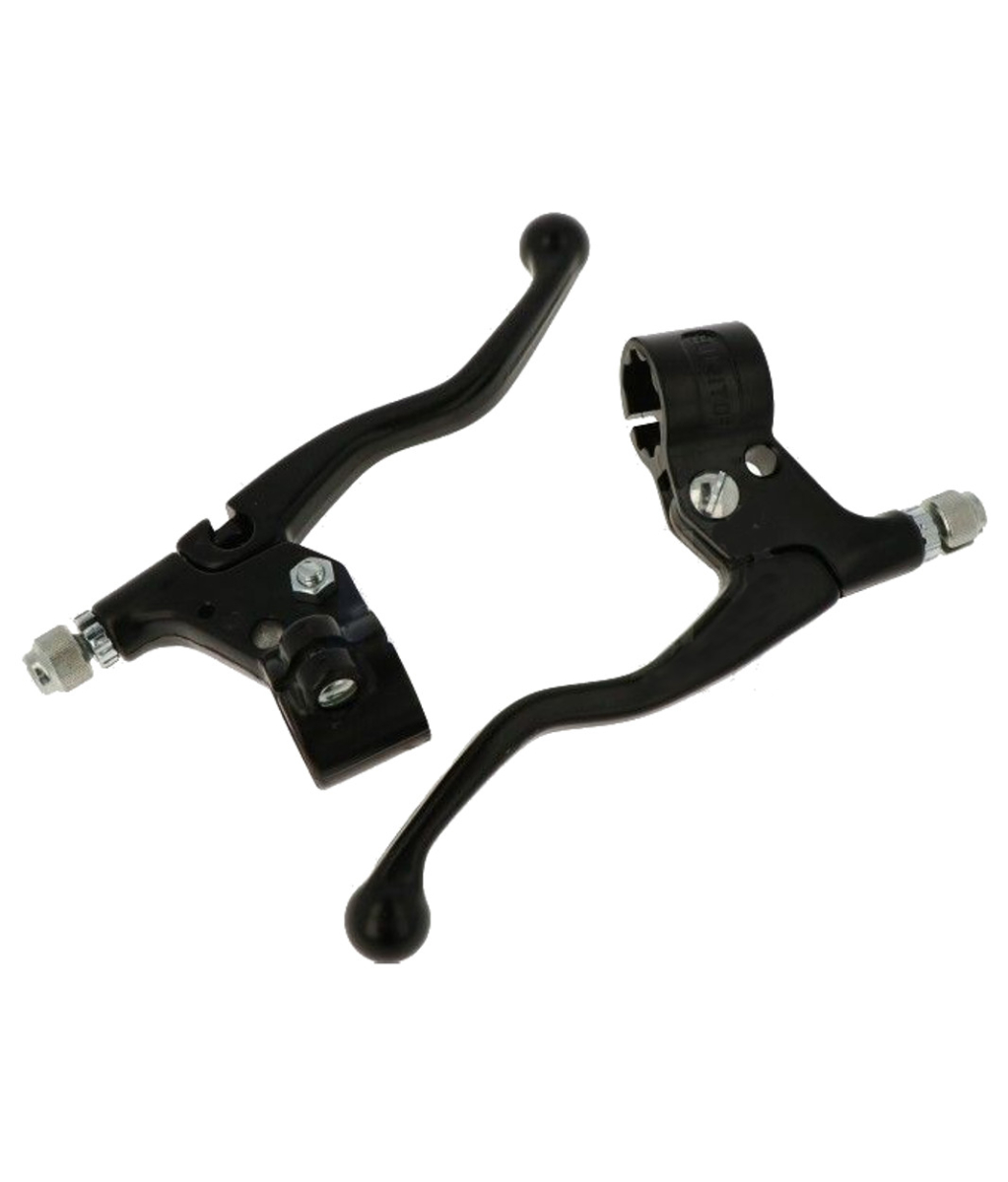 Paire De Leviers De Frein Alu Noir Pour Vélo - 24mm - Universels - Neufs