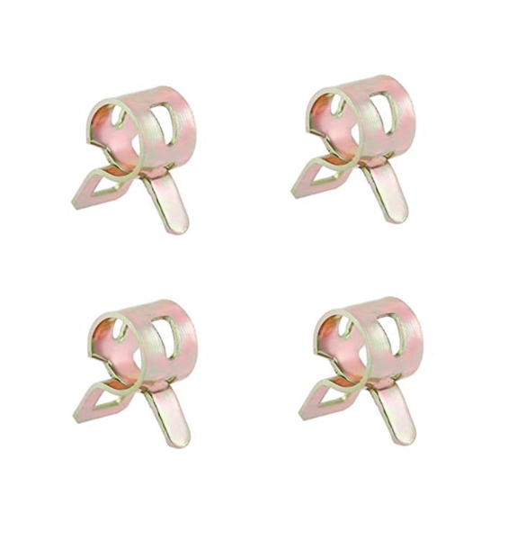 4 x Benzinchlauchschelle Kraftstoff Schlauch Schelle Klemmfeder Federklemme 6 mm (5,9-6,4 mm)