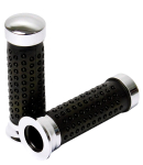 Lenkergriffe Domino Remake schwarz chrom Griffe 130 mm...