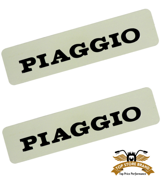 2 x Ciao Bravo Schriftzug Metall Tankaufkleber Sticker Tank Embleme Piaggio 3D