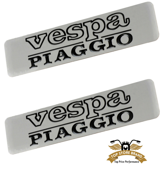 2 x Schriftzug Tankaufkleber Ciao 3D Metall Sticker Tank Vespa Piaggio 115x28mm
