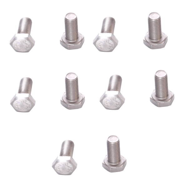 10 x Sechskantschraube M4 x 10 DIN 933 V2A Edelstahl Mofa Moped