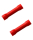 2 x Quetschverbinder Stoßverbinder rot 0,50 - 1,00 qmm
