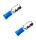 2 x Quetschverbinder Flachstecker blau 1,00 - 2,50 qmm