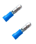 2 x Quetschverbinder Rundstecker blau 1,00 - 2,50 qmm