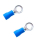 2 x Quetschverbinder Ringkabelschuh 5 mm blau 1,00 - 2,50 qmm