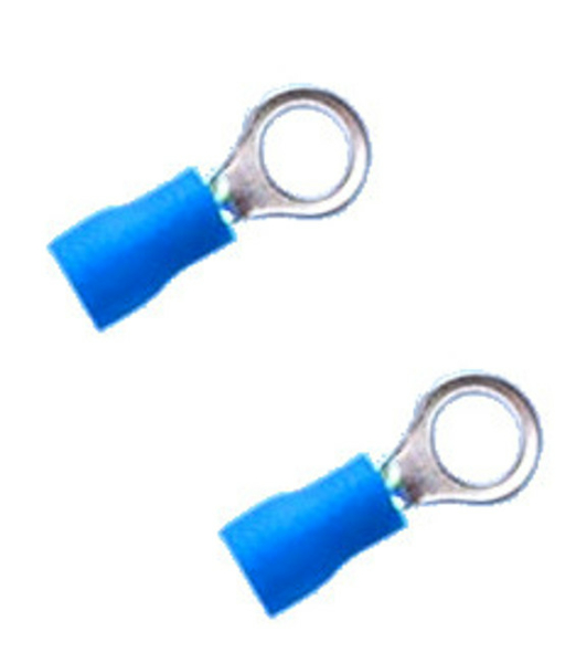 2 x Quetschverbinder Ringkabelschuh 4 mm blau 1,00 - 2,50 qmm