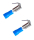 2 x Quetschverbinder Flachsteckerhülse mit Abzweig blau 1,00 - 2,50 qmm