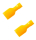 2 x Quetschverbinder Flachsteckerhülse gelb 4,00 - 6,00 qmm