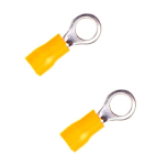 2 x Quetschverbinder Ringkabelschuh 4 mm gelb 4,00 - 6,00...