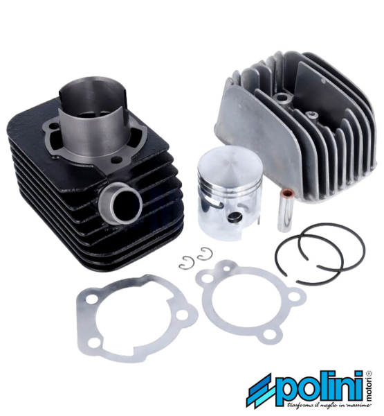 Zylinder Zylinderkit Polini Racing 65 ccm 43 mm W-Port 10 mm Kolbenbolzen Ciao Bravo Boss Vespa SI