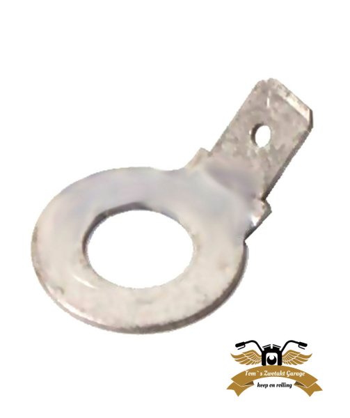Mofa Moped Mokick  Masse Kontakt Masse Clip Anschluß M8  mit 6,3 mm Stecker