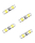 4 x Mofa Moped Kabel Löt Verbinder gelb 6 x 40 mm für 4,00 - 6,00 qmm Litze Kabel