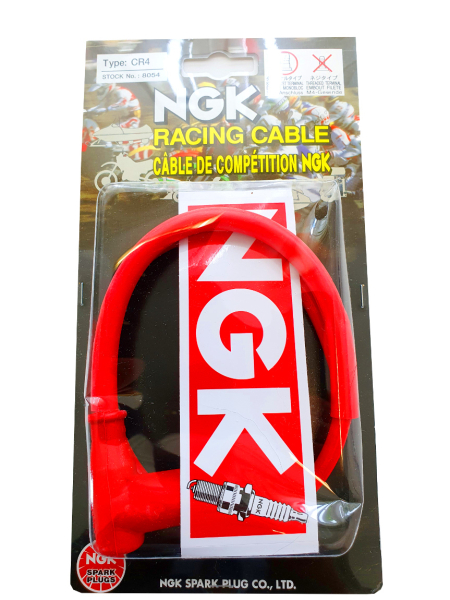 Zündkabel NGK Racing rot Silikon mit Stecker Zündkerzenstecker Kerzenstecker