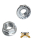 2 x Flanschmutter M4 Sperrzahn Mutter Bundmutter DIN 6923 Edelstahl V2A Mofa Moped