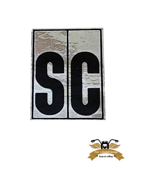 Ciao SC Schriftzug Aufkleber Sticker Schutzblech hinten 32 x 50 mm SC