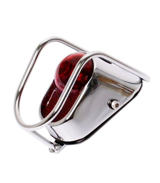 Rücklicht Rückstrahler Oldtimer Retro Classic Chrom Batteriebetrieben LED