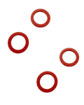 4 x Fiber Ring 4,0 x 6,5 x 1 mm Flach Fiberring Dichtung...