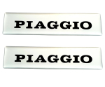 2x Piaggio Ciao Schriftzug 3D Tankaufkleber 115x28mm aluminiumisiert silber 