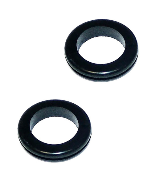 2 x Mofa Moped Gummi Tülle Durchgangstülle Kabeldurchführung Kabeltülle 18,5 x 25,2 mm
