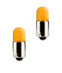 2 x Birne BA9S Orange 12V 4W Glühbirne Lampe BlinkerMofa Moped Mokick Roller