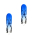 2 x Birne Glassockel Lampe T05 12V 1,2W Blau KFZ Mofa Moped Motorrad Armaturen