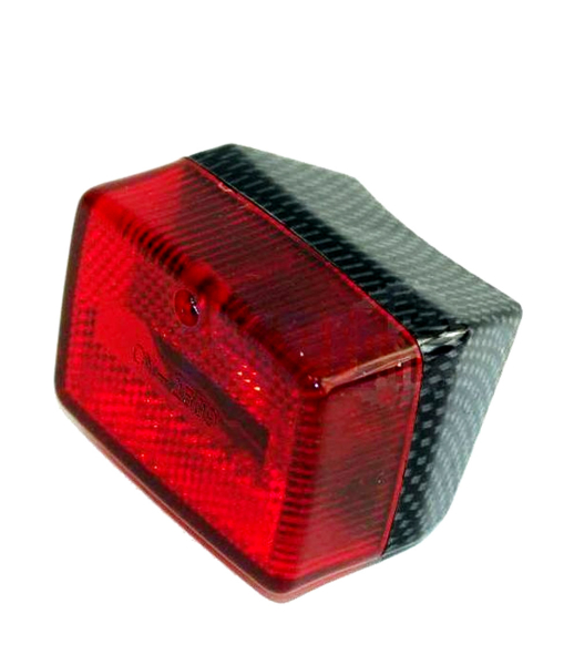 Rücklicht Rückstrahler klein schwarz Carbonoptik Mofa Moped Puch Maxi