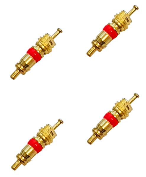 4 x Ventil Ventileinsatz kurz Mofa Moped Mokick KFZ Messing