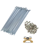 36 x Speichen verzinkt mit Nippel 36 St. 135mm x 2,9mm 90...