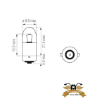 2 x Birne Ba9s 5V 0,45W Mofa Moped Mokick Roller Klarglas Instrumente