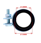 Auspuffschelle Spazial Schelle Gummi / Metall 28 - 30 mm Puch Mofa Moped Motorrad